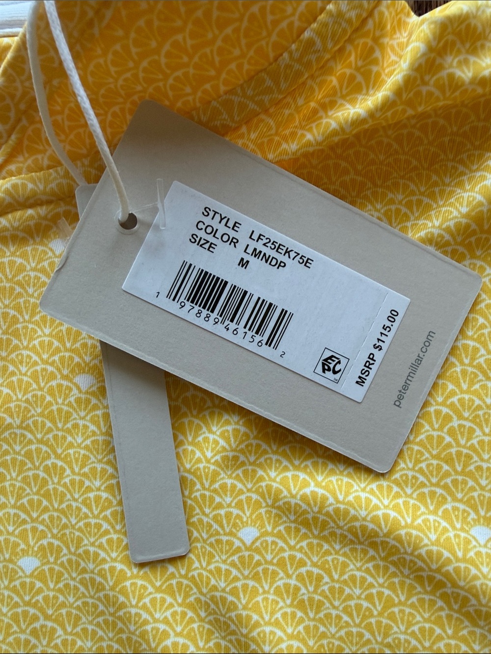 Peter Millar Yellow Long-Sleeve Quarter-Zip Golf Top - Picture 3 of 11